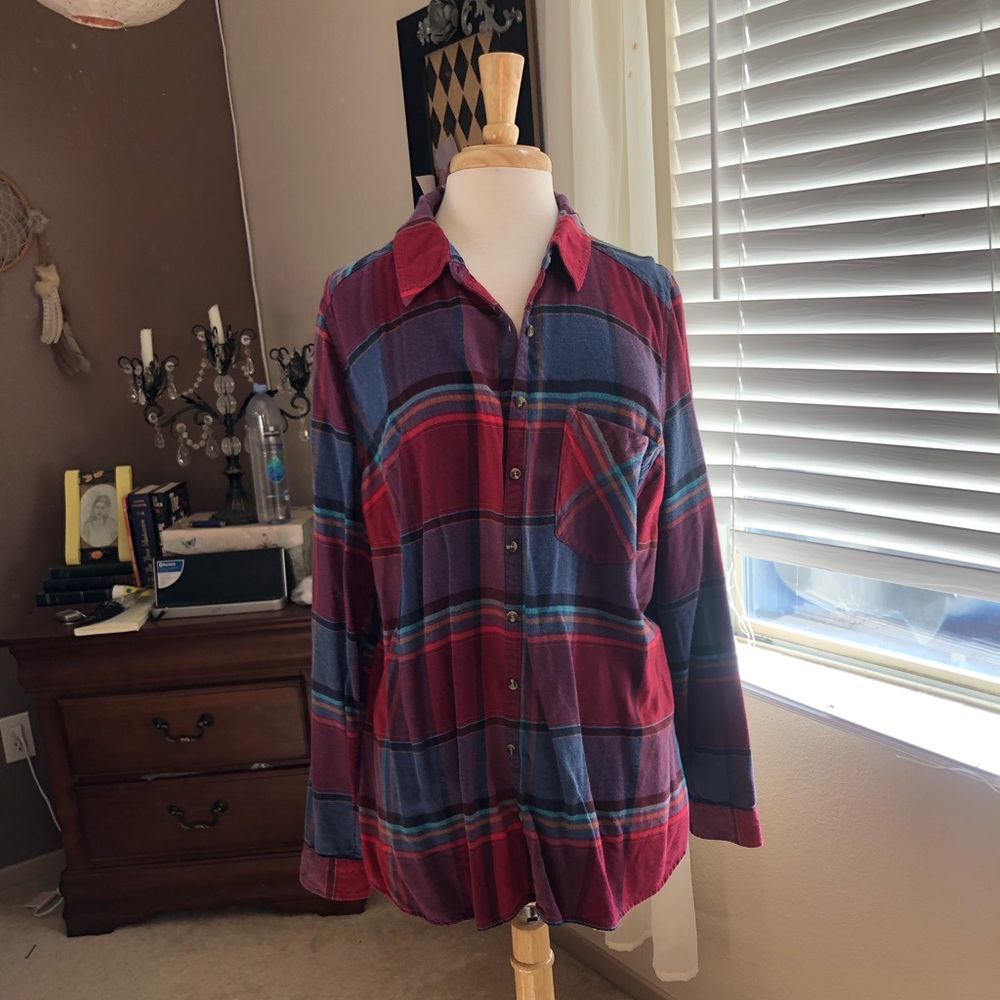 Women’s Maurice’s flannel shirt 2X